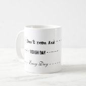 荒い日のマグ コーヒーマグカップ (正面左)