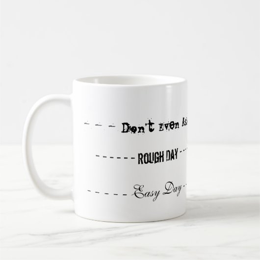 荒い日のマグ コーヒーマグカップ (左)