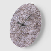 荒い未加工Betonの灰色の建築の壁ディジット無し ラージ壁時計 (傾斜)