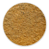 荒い未加工Betonの黄色い建築の壁 セラミックノブ (正面)