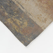 荒い織り目加工の地球の音画 フリースブランケット (角)