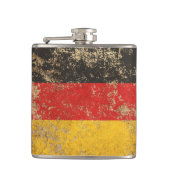 荒い老化させたヴィンテージのドイツ人の旗 フラスク (正面)