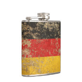 荒い老化させたヴィンテージのドイツ人の旗 フラスク (右)