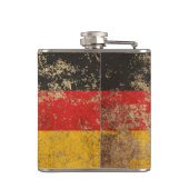 荒い老化させたヴィンテージのドイツ人の旗 フラスク (裏面)