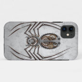 荒い鋼鉄のSteampunkのくも Case-Mate iPhoneケース (裏面(横))