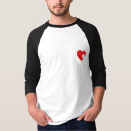 荒い鼻息のハート- Frenchie Tシャツ