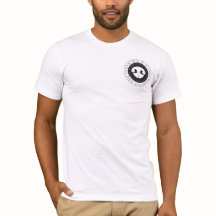 荒い鼻息の黒いロゴのティー2016年