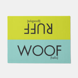 荒い鼻息のwoofかエリマキシギの玄関マット ドアマット