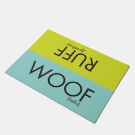荒い鼻息のwoofかエリマキシギの玄関マット ドアマット