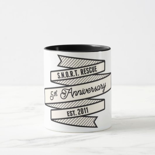 荒い鼻息記念日-特集号のロゴのマグ マグカップ (中央)