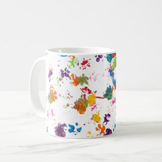 荒い鼻息Xの老人のバックスターのマグ コーヒーマグカップ (正面左)