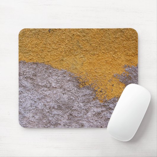 荒いBetonの灰色の黄色い建築の壁 マウスパッド (マウス)