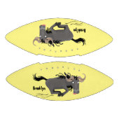 荒おもしろい々しランニングい漫画イラストレーション アメリカンフットボール (パネル)