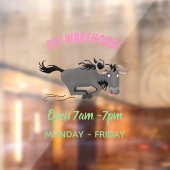 荒おもしろい々しランニングい漫画イラストレーション ウィンドウサイン (シート2)