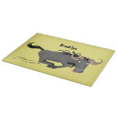 荒おもしろい々しランニングい漫画イラストレーション カッティングボード (角)