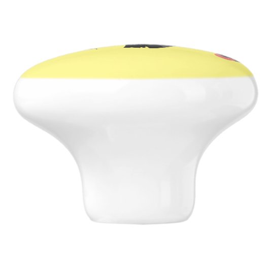 荒おもしろい々しランニングい漫画イラストレーション セラミックノブ (側面)