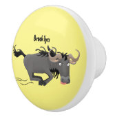 荒おもしろい々しランニングい漫画イラストレーション セラミックノブ (右)