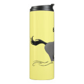 荒おもしろい々しランニングい漫画イラストレーション タンブラー (回転左)