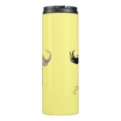 荒おもしろい々しランニングい漫画イラストレーション タンブラー (裏面)