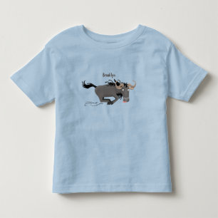 荒おもしろい々しランニングい漫画イラストレーション トドラーTシャツ