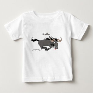 荒おもしろい々しランニングい漫画イラストレーション ベビーTシャツ