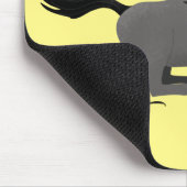 荒おもしろい々しランニングい漫画イラストレーション マウスパッド (コーナー)