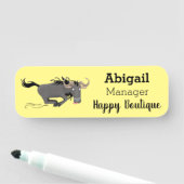 荒おもしろい々しランニングい漫画イラストレーション 名札 (インサイチュ)