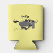 荒おもしろい々しランニングい漫画イラストレーション 缶クーラー (裏面)