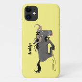 荒おもしろい々しランニングい漫画イラストレーション Case-Mate iPhoneケース (裏面)