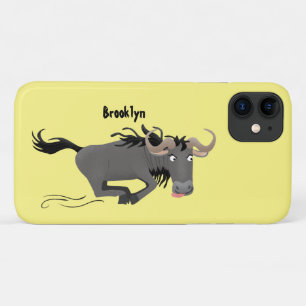 荒おもしろい々しランニングい漫画イラストレーション iPhone 11 ケース
