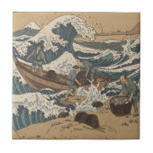 荒れた海 タイル (正面)
