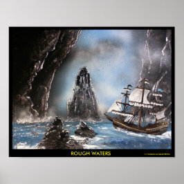 荒れた海 ポスター