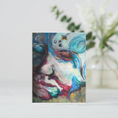 荒れた海 ポストカード (スタンド正面)