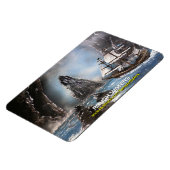 荒れた海 マグネット (左側)