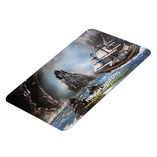 荒れた海 マグネット (左側)