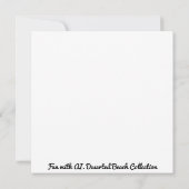 荒れ果てたボートを捨てられたサンディビーチ カード (裏面)