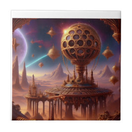 荒れ果てた惑星の異常な球状構造 タイル