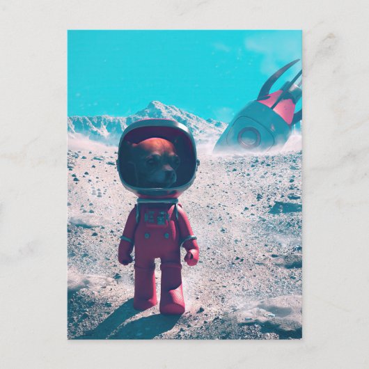 荒れ果てた惑星はがきを探る ポストカード (正面)