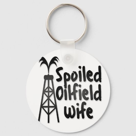 荒れ果てた油田妻 キーホルダー (正面)