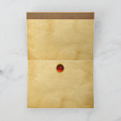 荒れ果てた白馬、森の羊飼いの木々 カード (内部)