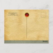 荒れ果てた白馬、森の羊飼いの木々 ポストカード (裏面)