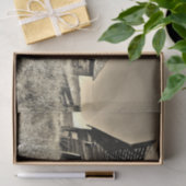 荒れ果てた草原のランシャックルセピアバーン 薄葉紙 (ギフト)