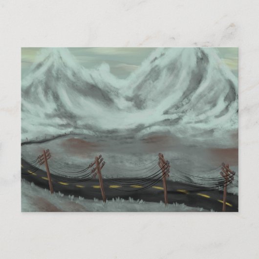 荒れ果てた道 シーズンポストカード (正面)