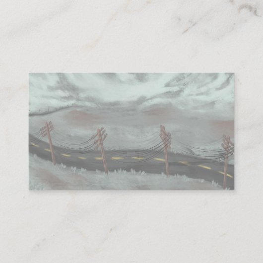 荒れ果てた道 名刺 (裏面)