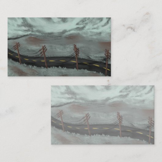 荒れ果てた道 名刺 (正面/裏面)