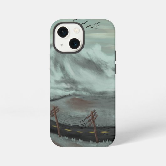 荒れ果てた道 iPhoneケース (裏面)