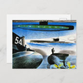 荒れ果てた違う – 潜水艦の側面 ポストカード (正面/裏面)