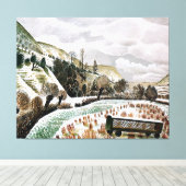 荒れ果てた – 新雪 キャンバスプリント (インサイチュ (ウッドフロア))