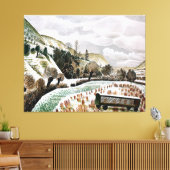 荒れ果てた – 新雪 キャンバスプリント (インサイチュ (リビング))