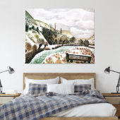 荒れ果てた – 新雪 キャンバスプリント (インサイチュ (寝室))